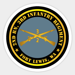 2nd Bn 3rd Infantry Regiment - Ft Lewis, WA w Inf Branch Sticker